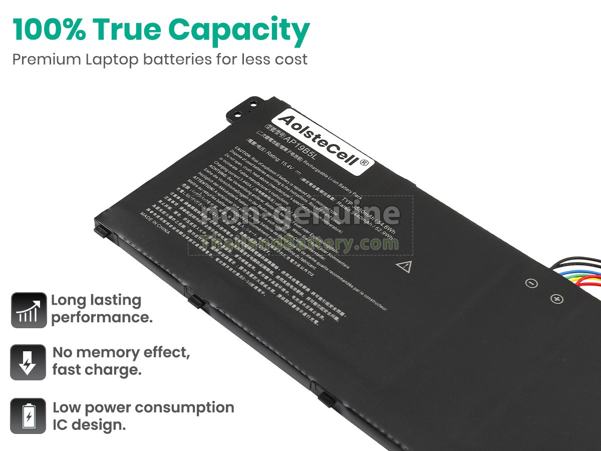 แบตเตอรี่สำหรับ Acer Aspire 3 A315-58-57GY