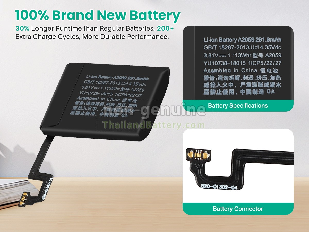 แบตเตอรี่สำหรับ Apple A2008 EMC 3228