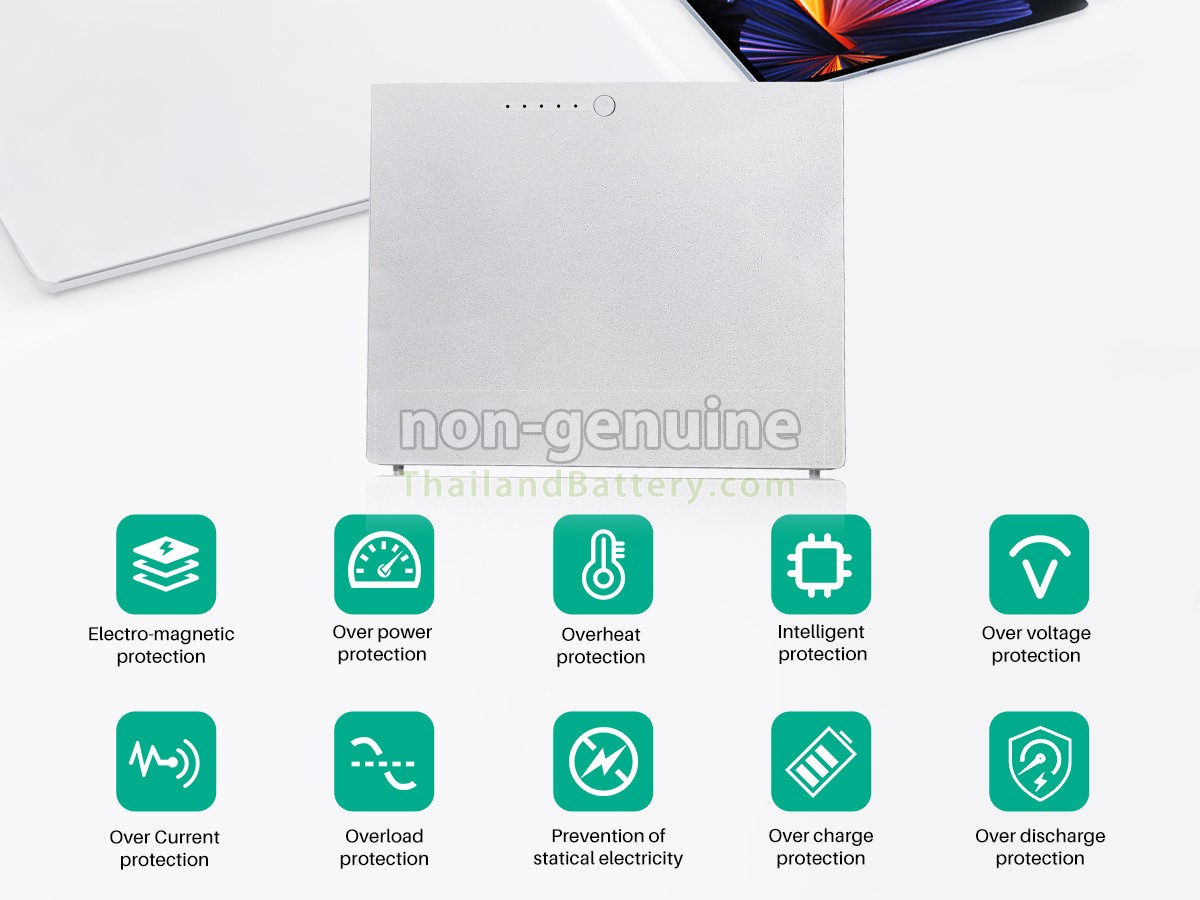 แบตเตอรี่สำหรับ Apple 15.4 inch 2.4GHZ (Matt or Glossy WideScreen display)