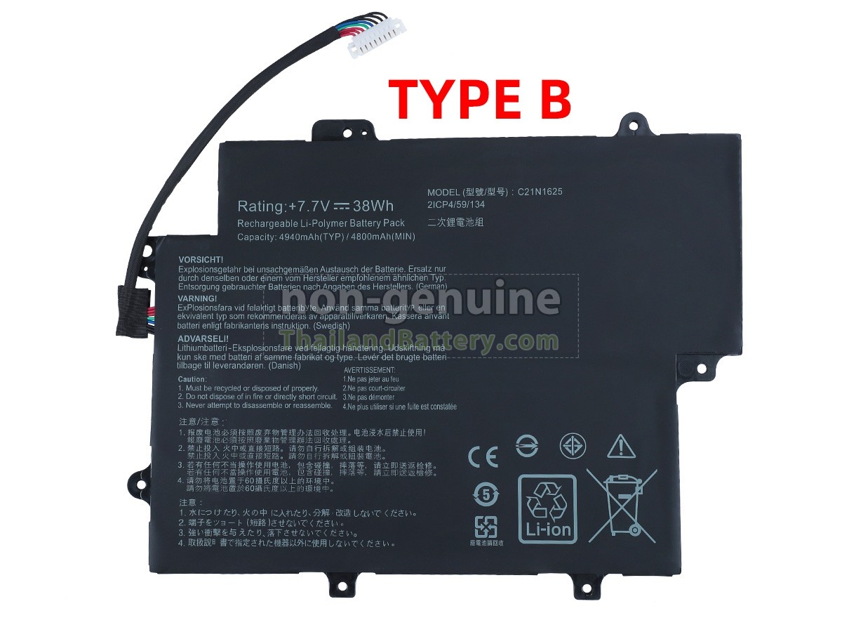 แบตเตอรี่สำหรับ Asus VivoBook Flip 12 TP203NAH-BP097T