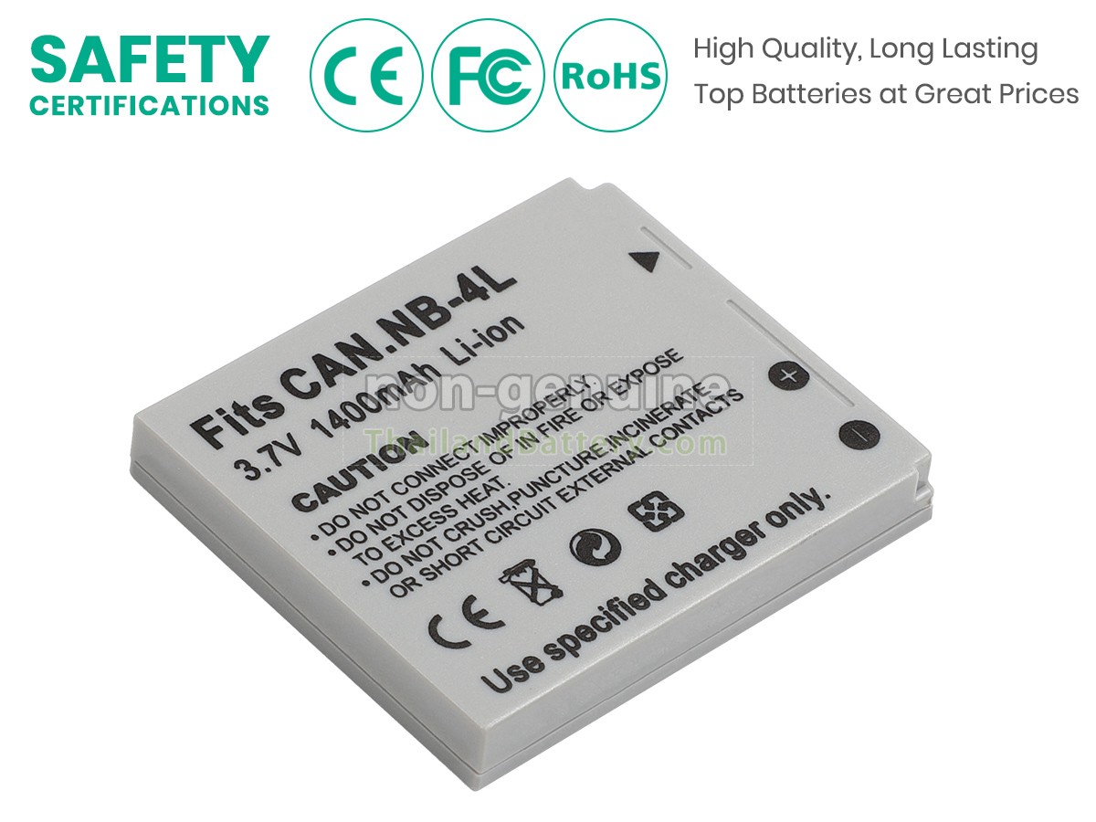 แบตเตอรี่สำหรับ Canon IXUS 80 IS