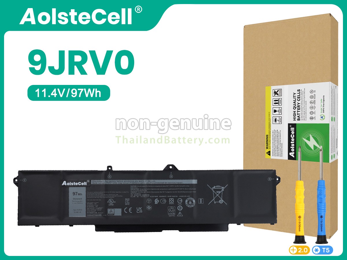 แบตเตอรี่สำหรับ Dell 9JRV0
