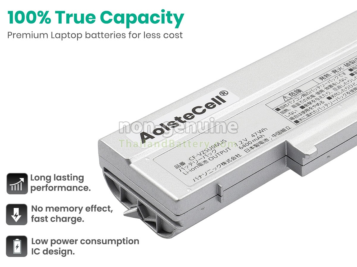 แบตเตอรี่สำหรับ Panasonic LETS NOTE CF-SZ6